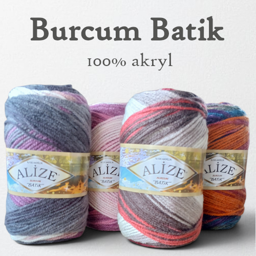 Kolorowa włóczka Alize Burcum Batik